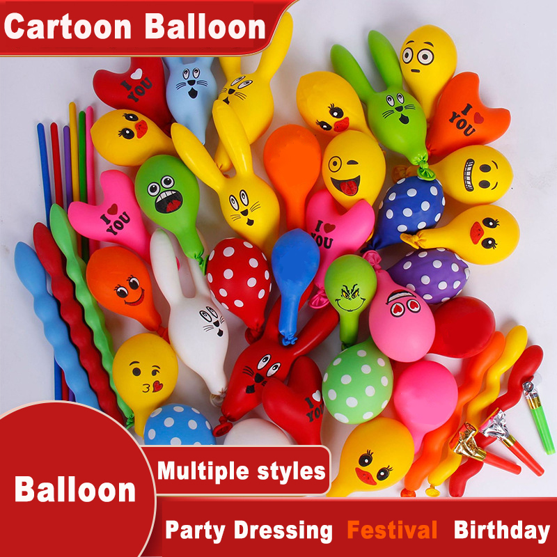 Balloon Pump Hand - Cartoon-Tier-Enten-Hasen-Heliumballons ohne Gaspumpe zur Dekoration