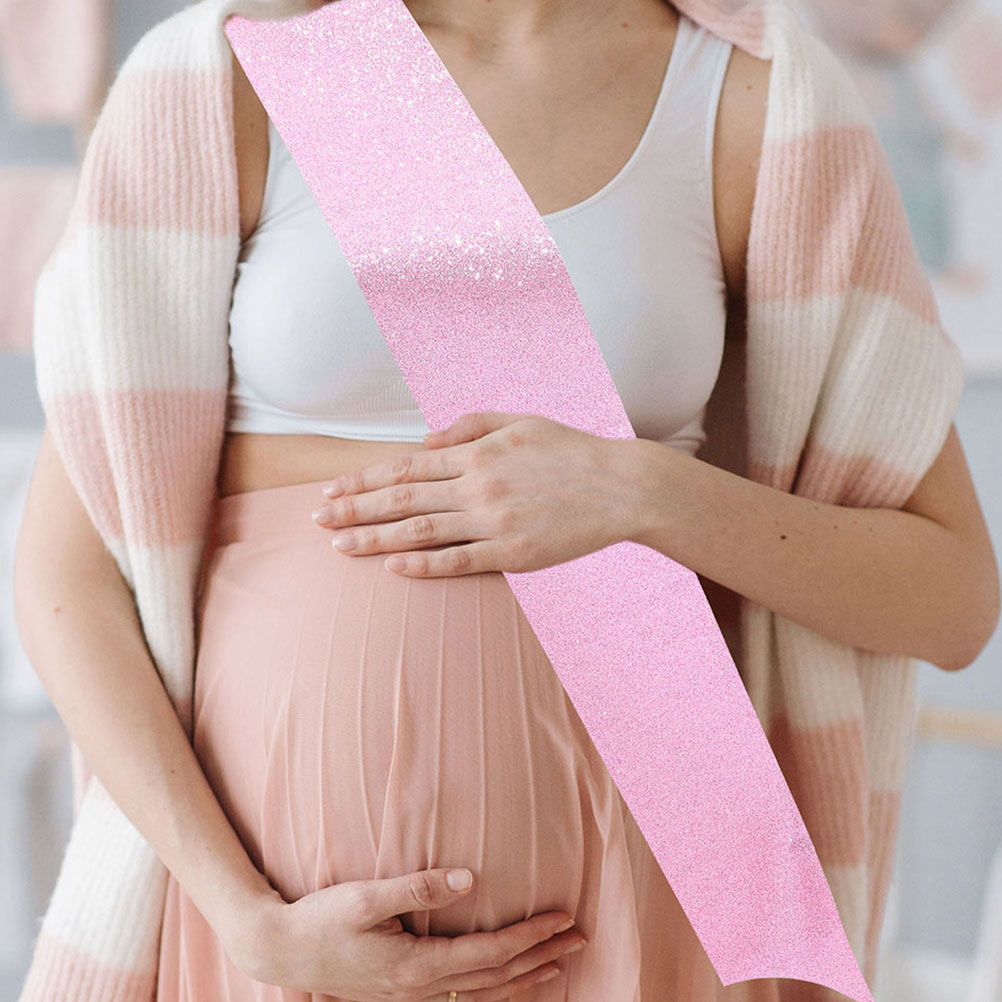 Birthday Sash Glitter - 4 Stücke Blanko-Glitzer-Schärpen DIY-Schärpen für Frauen,