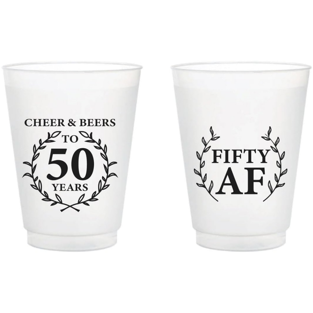 Plastic Cup 50Pcs - 10/50 personalisierte mattierte Plastikbecher, mattierte Becher