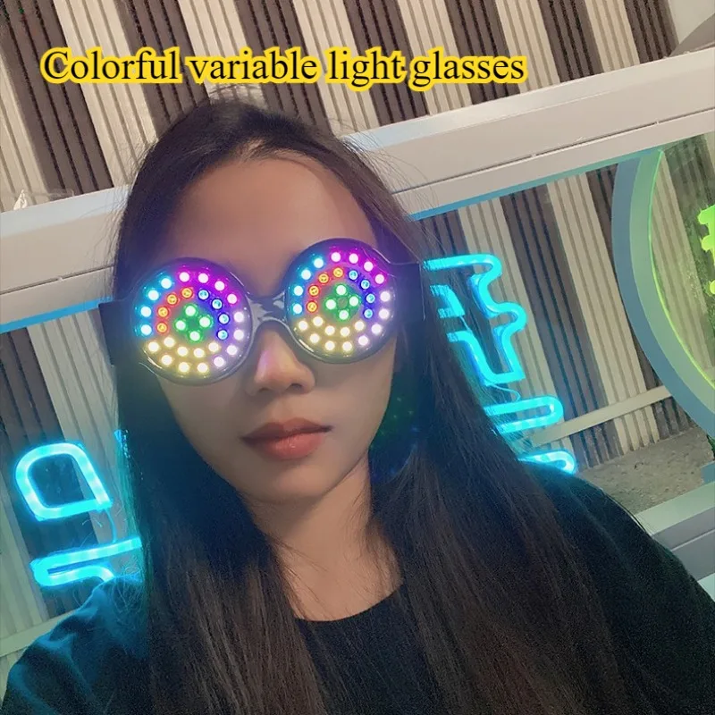 Event Party Dj - Coole bunte LED-Licht emittierende Brille DJ