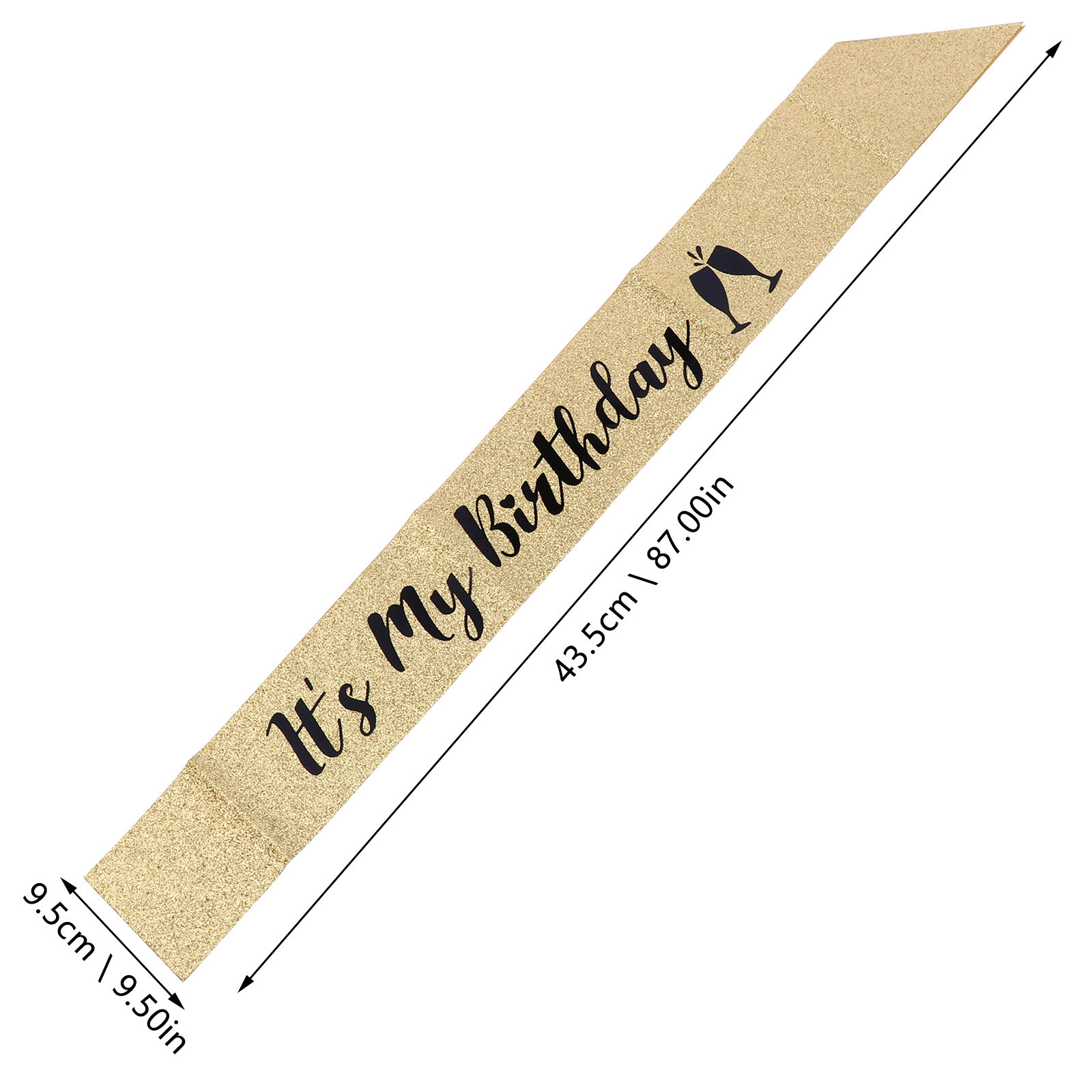1 Stück Glitzer-Geburtstagssch – Birthday Sash Glitter Bewertung und Preis