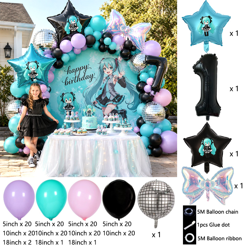 Hatsune Miku Virtuelle Sängeri – Balloon Arch Kit Bewertung und Preis