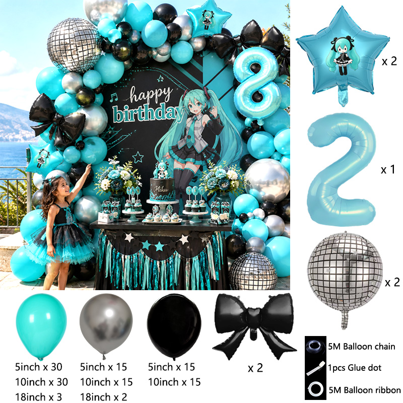 Hatsune Miku Virtuelle Sängeri – Balloon Arch Kit Bewertung und Preis