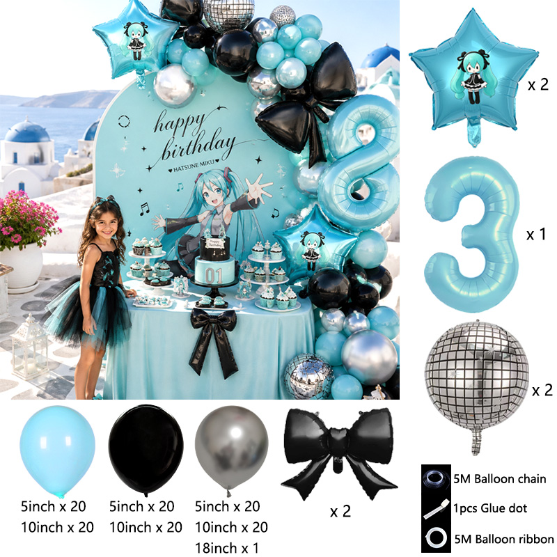 Hatsune Miku Virtuelle Sängeri – Balloon Arch Kit Bewertung und Preis