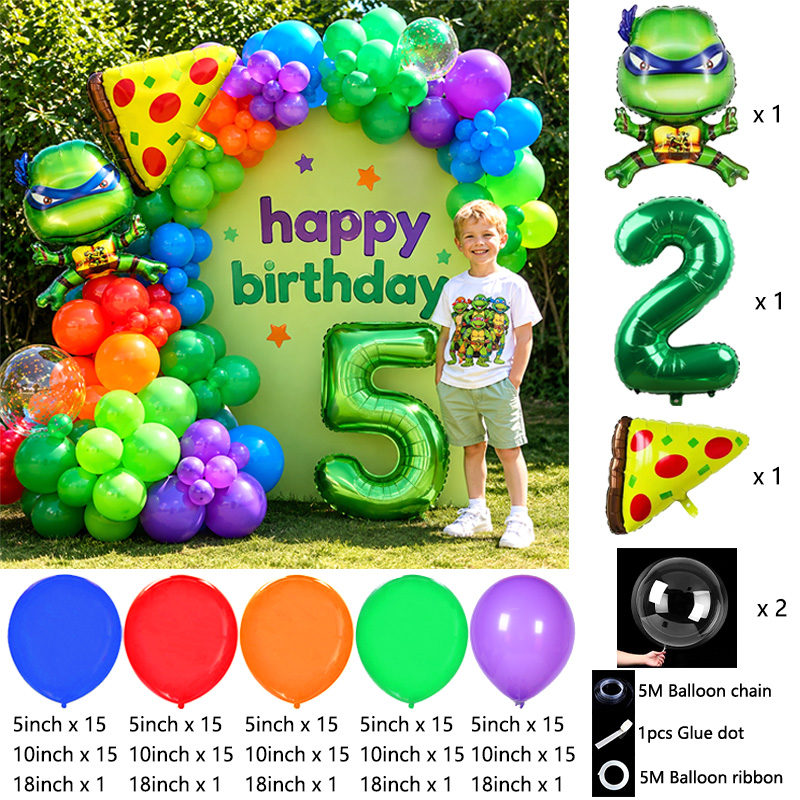 Kinderparty Ninja Turtles Ball – Balloon Arch Kit Bewertung und Preis