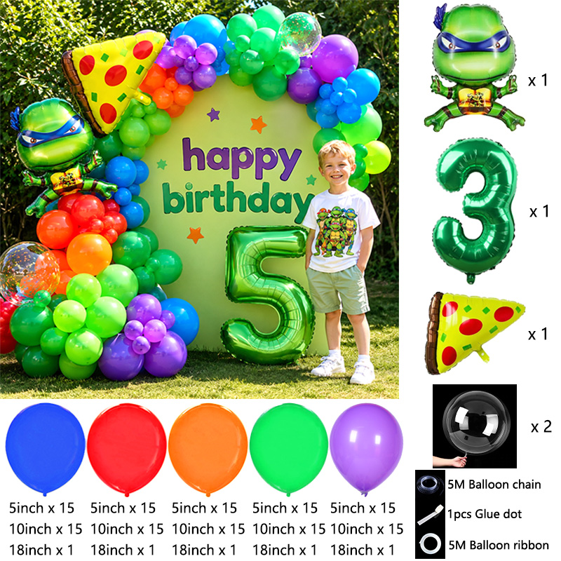 Kinderparty Ninja Turtles Ball – Balloon Arch Kit Bewertung und Preis