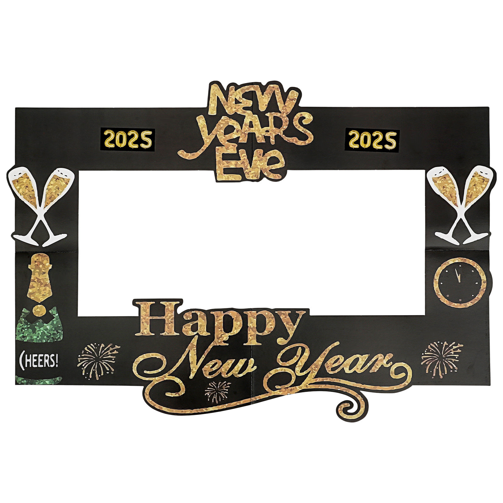 2025 Neujahrs-Fotorequisit, Ha – Photo Booth Frame Bewertung und Preis