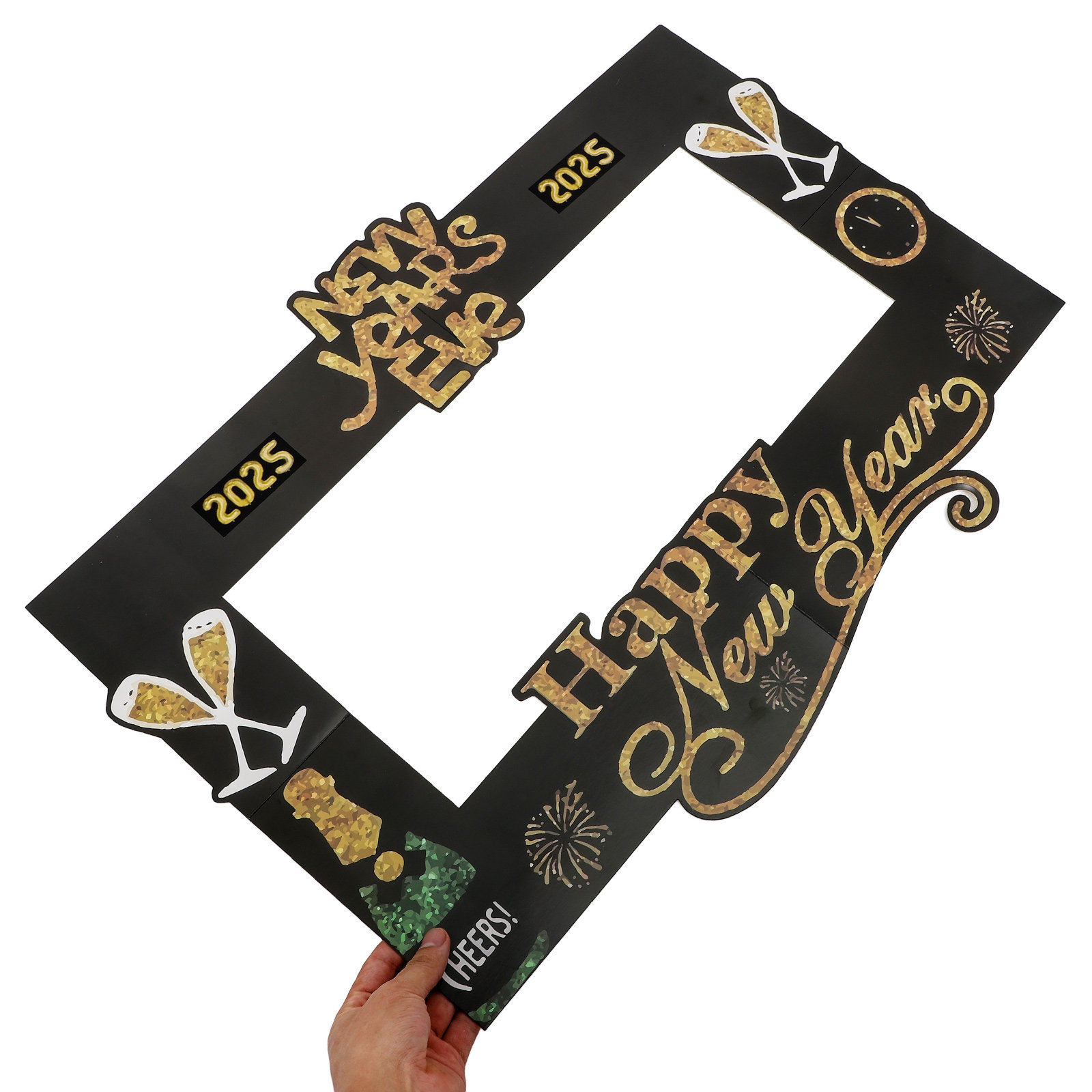 2025 Neujahrs-Fotorequisit, Ha – Photo Booth Frame Bewertung und Preis