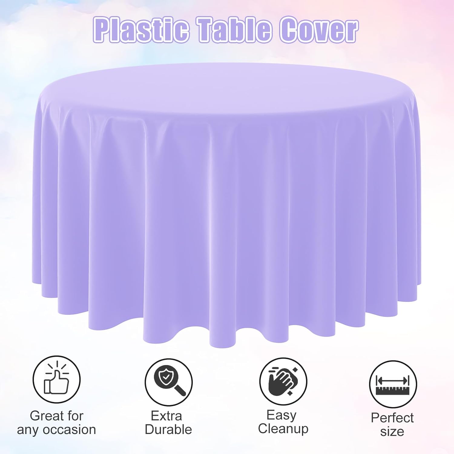 Runde einfarbige Einweg-Tischd – Table Cloth Disposable Bewertung und Preis