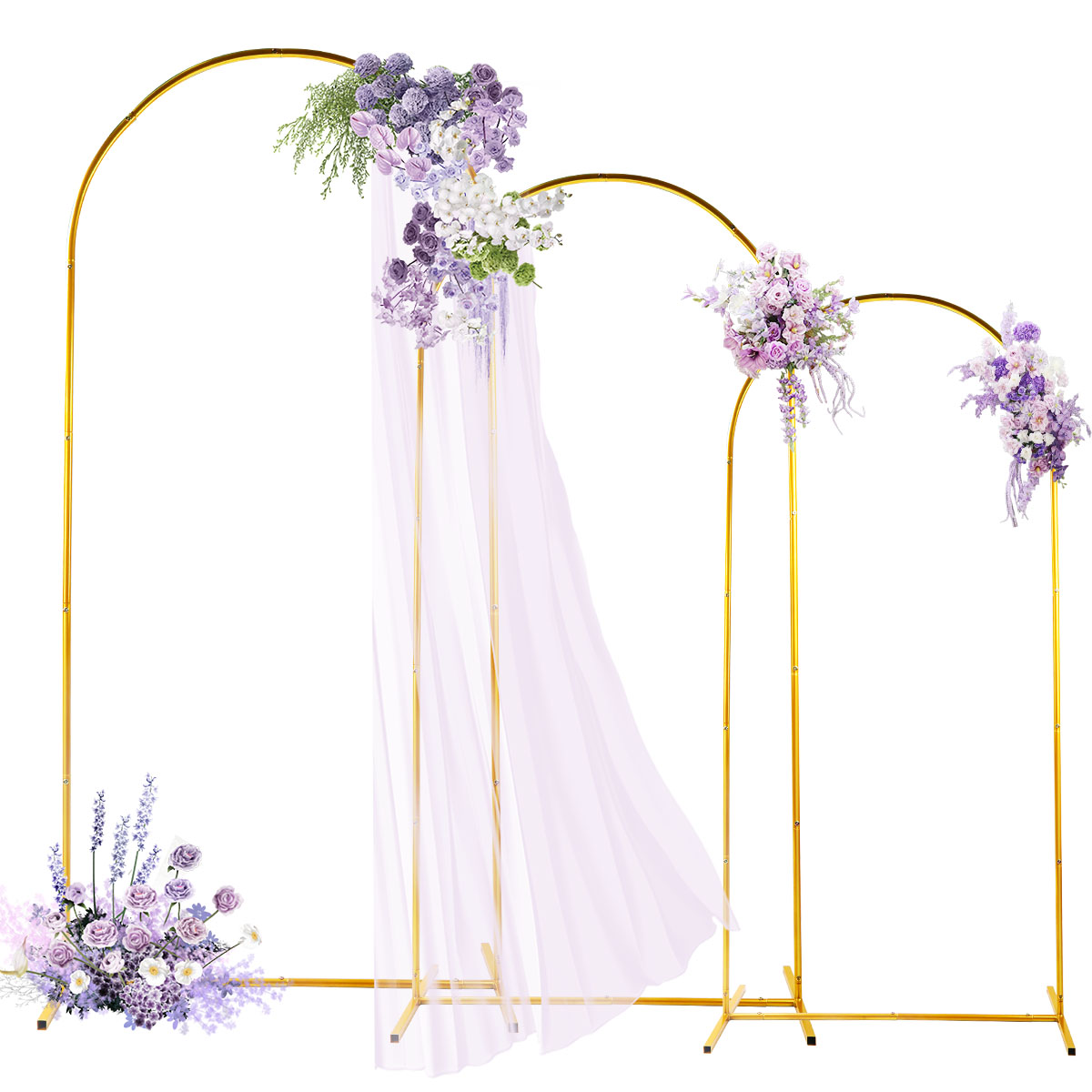 3er-Pack goldene Metallbogen-S – Balloon Arch Kit Bewertung und Preis